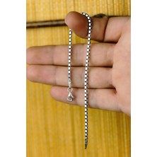 Encili Silver 925 Ayar Gümüş Küp Model Unisex Bileklik