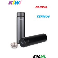 Kiwi Dijital Termos Kamp Termosu Avcı Termos 500ML 304 Çelik