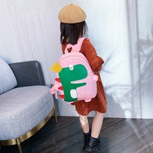 Beautifyy Karikatür Çocuklar Sırt Çantası Mini Anaokulu Schoolbag Peluş Dinozor Sırt Çantası Çocuk Okul Çantası Kız Erkekler Sırt Çantası (Yurt Dışından)