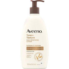 Aveeno Tone + Texture Eksfoliye Edici Ve Nemlendirici Günlük Vücut Losyonu 532ml