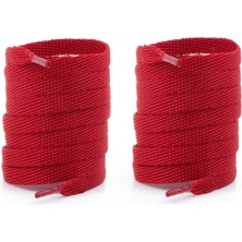 Airyfoot Spor Ayakkabı Bağcığı 120 cm Yassı Örgü Bağcık Bot Spor Bağcık 1 Çift  ( Kırmızı )