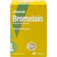 Abay Pharma Vitamir Bromelain İçeren Takviye Edici Gıda 60 Kapsül