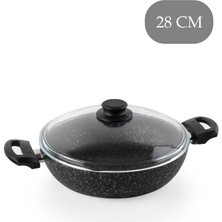 Cem Prestige Cam Kapaklı Karnıyarık Pilav Tenceresi 28 cm