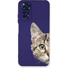 Printify Xiaomi Redmi Note 11 Pro Uyumlu Lansman Kılıf Catface Tasarımlı Içi Kadife Kapak