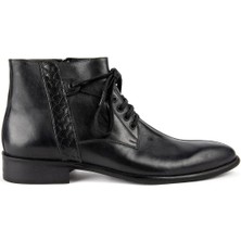 Erkek Siyah Fermuarlı Bot