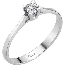 Sirius Pırlanta G Renk 0,14 Karat Pırlanta Tektaş Yüzük 0417R0092