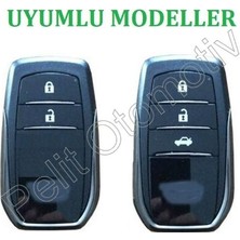 Pelit Otomotiv Toyota Corolla Hılux Avensıs Rav4 Anahtar Kılıfı Süperlüx Mavi