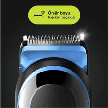 Braun Şarjlı Erkek Bakım Kiti 7in1 Kablosuz Şekillendirici - Siyah/yeşil + Gillette Fusion Proglide