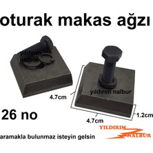 Yıldırım Nalbur Yakar Oturak Makası 26 No Yedek Ağız Makas Ağız Çelik Dövme Ağız