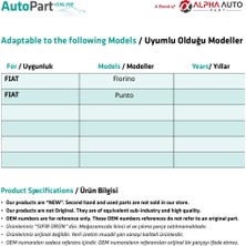 Alpha Auto Part Fiat Fiorino, Punto Için Pedal Lastiği