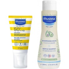 Mustela Gentle Papatya Özlü Şampuan 200 ml + Mustela Tüm Aile İçin Spf 50+ Güneş Losyonu 40 ml