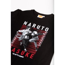 Giyimod Naruto Sasuke Çocuk Tshirt 79766-SİYAH