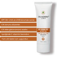 Duaderm Leke Karşıtı Yüksek Koruma Anti-Brown Vücut Güneş Kremi Spf 50+ (Vitamin C + Uva UVB)100ML