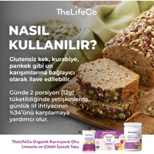 Thelifeco Organik Psyllium - Karnıyarık Otu Limonlu ve Çilekli Içecek Tozu 180G