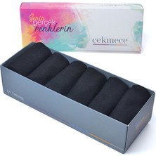 Çekmece 12'Li Paket Ekonomik Erkek Patik Çorap Siyah