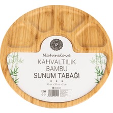 Naturalove Bambu Sunum Tabağı - 5 Bölmeli