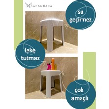Saban Beyaz Plastik Tabure