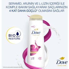 Dove Ultra Care Saç Bakım Şampuanı Uzun Saç Terapisi Uzun Yıpranmış Saçlar İçin 400 ml x3