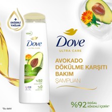 Dove Ultra Care Saç Bakım Şampuanı Dökülme Karşıtı Bakım Avokado Özü 400 ml x3