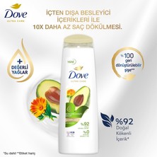 Dove Ultra Care Saç Bakım Şampuanı Dökülme Karşıtı Bakım Avokado Özü 400 ml x3