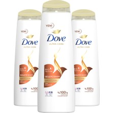 Dove Ultra Care Saç Bakım Şampuanı Besleyici Bakım Kuru Saçlar İçin 400 ml x3