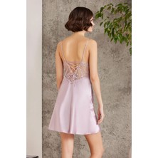 Pierre Cardin 6000 Kadın Dantelli Saten 6'lı Set-Rose