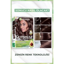 Garnier Nutrisse Yoğun Besleyici Kalıcı Krem Saç Boyası 5.12 Büyüleyici Küllü Kahve