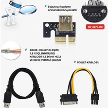 Hubstein V009C Plus Pcı-E X1 To X16 Riser Ekran Kartı Yükseltici