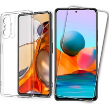Wowacs Xiaomi Mi 11T Pro Uyumlu Kılıf Esnek Silikon Telefon Kılıfı ve Temperli Cam Ekran Koruyucu