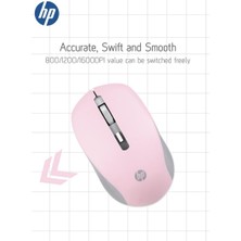 Hp S1000 Plus Kablosuz Sessiz Mouse Pembe