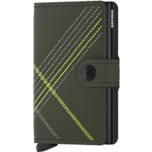 Secrid Miniwallet Stitch Linea Lime, N/a - %100 Orjinal Avrupa Derisi Cüzdan