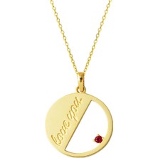 Bilezikci Seni Seviyorum Yazılı Altın Kolye