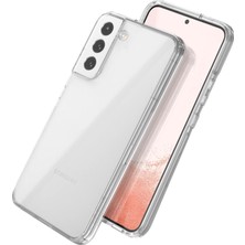 Fitcase Samsung Galaxy S22 Kılıf Kamera Korumalı Silikon Şeffaf Arka Kapak