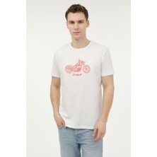 Lumberjack ml Sanguı 11URBNG2023 3fx Beyaz Erkek Kısa Kol T-Shirt