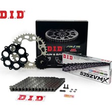 Honda Zincir Dişli Seti Ducatı Hypermotard / Evo / Sp (1100 Cc)  (2007-2009) / Zincir : DID-525ZVM-X (ÇELIK)-104 / Dişli: Sunstar (15T-42T) / Ducatı / Hypermotard / Evo / Sp / 1100CC / 2007-2008-2009