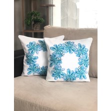 Desenizmir Dekoratif Kırlent Kılıfı Cam Güzeli 2'li