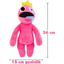 Elifeshop Ithal Kumaş Roblox Fan Rainbow Friends Gökkuşağı Peluş Oyuncak Oyun & Uyku Arkadaşı 26 Cm.