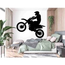 Kt Grup 6 Farklı Model Motorcu Duvar Sticker