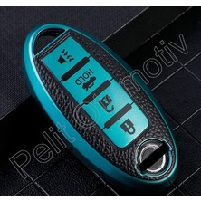 Pelit Otomotiv Nissan Xtrail Qashqai  Anahtar Kılıfı Süperlüx 4 Tuş Yeşil