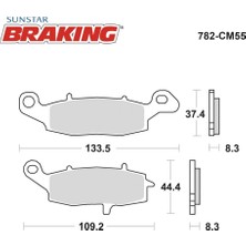 Ebc Sinterli Sol Ön Fren Balatası / Suzukı / Sv 650 / 650CC / Ön Sağ  / 1999-2000-2001-2002-2003-2004-2005-2006-2007-2008-2009-2010-2016-2017-2018