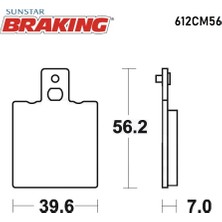 Ebc Sinterli Arka Fren Balatası / Moto Guzzı / V11 / 1100CC / Arka  / 1997-1998-1999-2000-2001-2002-2003-2004-2005
