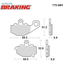 Ebc Yarı Metalik Arka Fren Balatası / Kawasakı / Zx-9r Nınja / 900CC / Arka  / 1994-1995-1996-1997-1998-1999-2000-2001-2002-2003