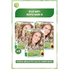 Garnier 3'lü Nutrisse Ultra Creme - 8 Seti