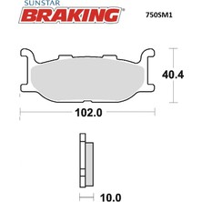 Ebc Yarı Metalik Ön Fren Balatası / Yamaha / Xvs Vırago / 535CC / Ön  / 1996-1997-1998-1999-2000