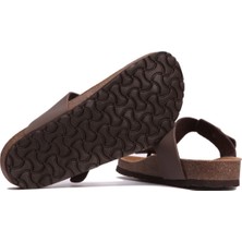 Kifidis K8871SK Kifidis Soft Step Kadın Mantar Terlik 36-41 Koyu Vizon - 010 - 38