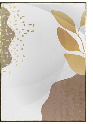 SHOP365 Yapraklar ve Şekiller Modern Poster P-001176