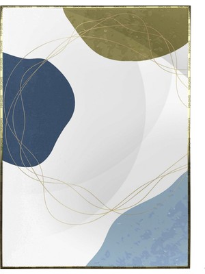 SHOP365 Şekiller ve Çizgiler Pastel Renkler Modern Poster P-001684