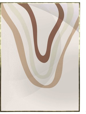 SHOP365 Toprak Renk Tonları Tasarım Modern Poster P-001448