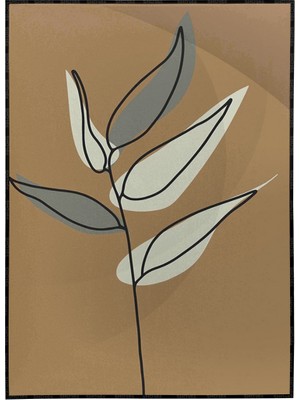 SHOP365 Yapraklar ve Şekiller Modern Poster P-001477