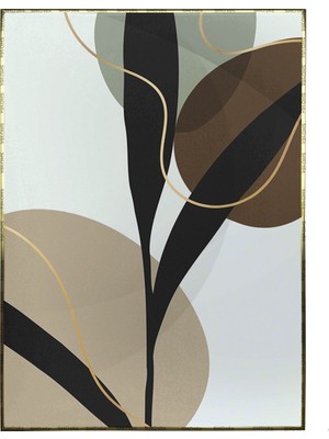 SHOP365 Yapraklar ve Şekiller Modern Poster P-001568